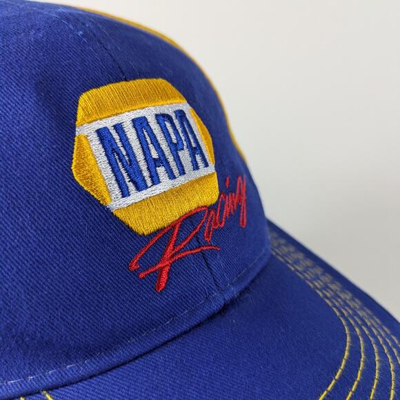 Mens NAPA Racing Baseball Hat Cap Chase Elliot #9 Adjustable Blue Yellow Nascar - Picture 6 of 13